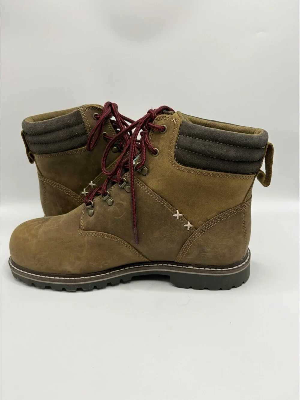 Kodiak BRALORNE KD0A4TEWBRN Men’s NEW Comp-Toe Work Boot Brown 10M NWOB